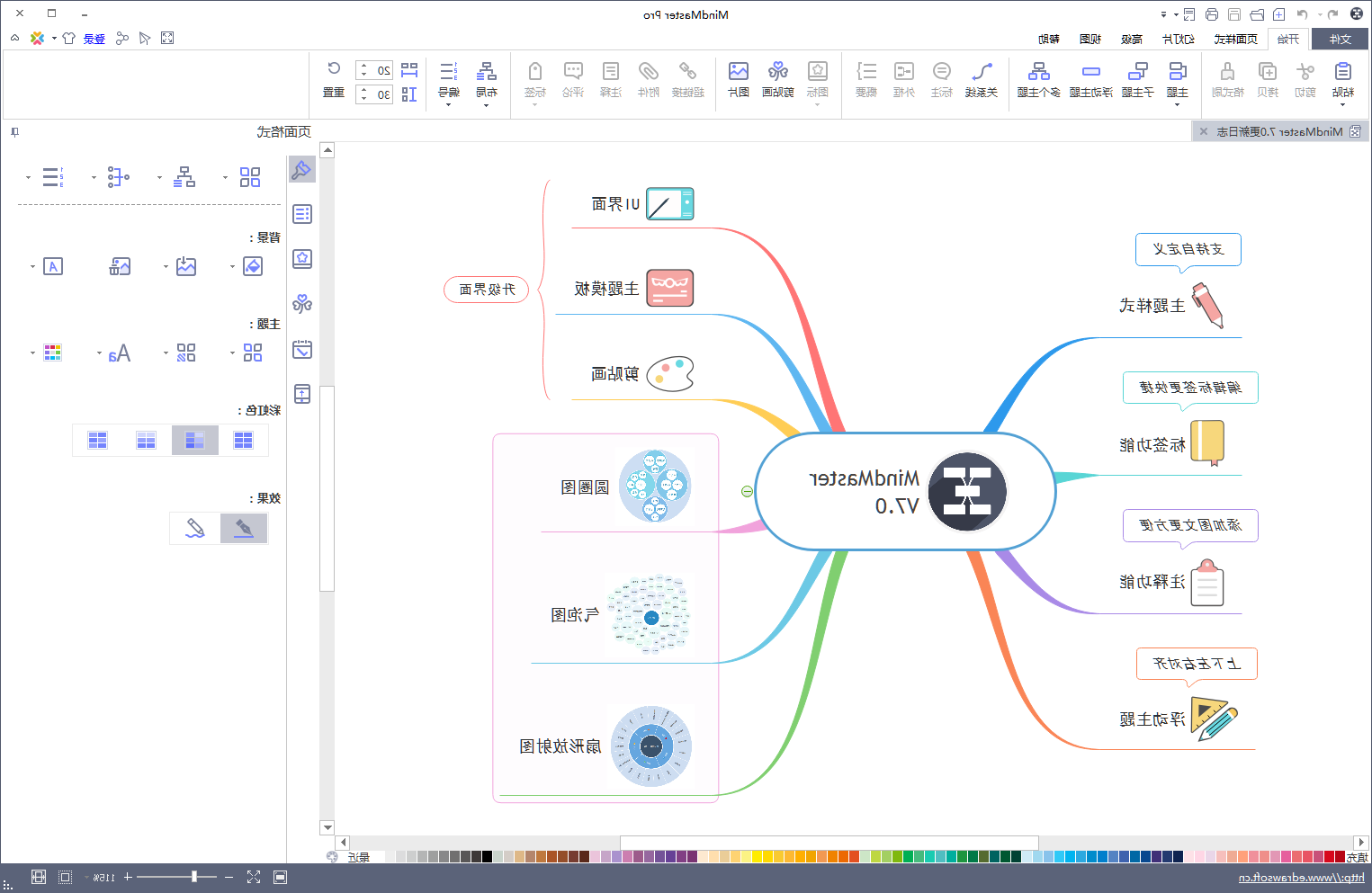 MindMaster思维导图界面