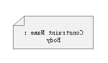 UML约束符号
