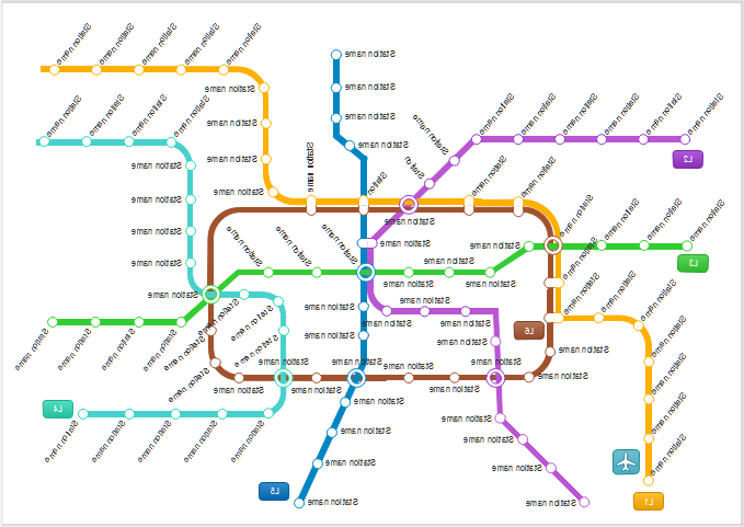 地铁线路图模板