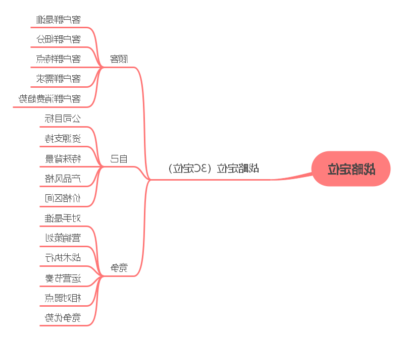 战略定位思维导图