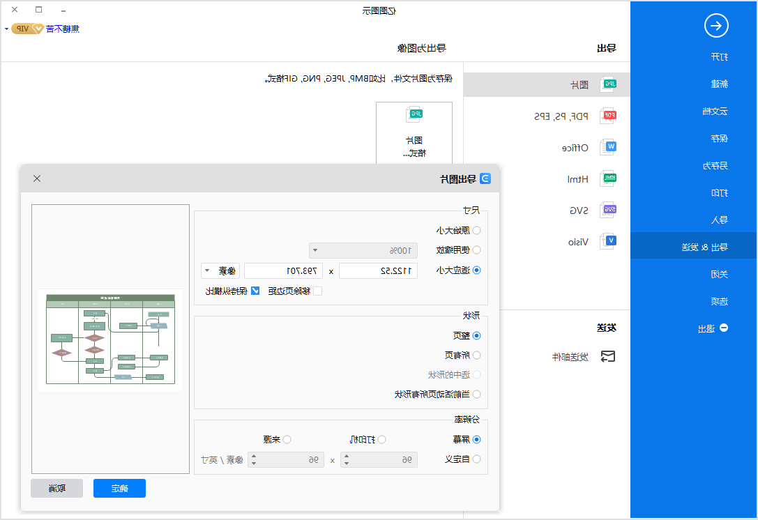 跨职能流程图保存