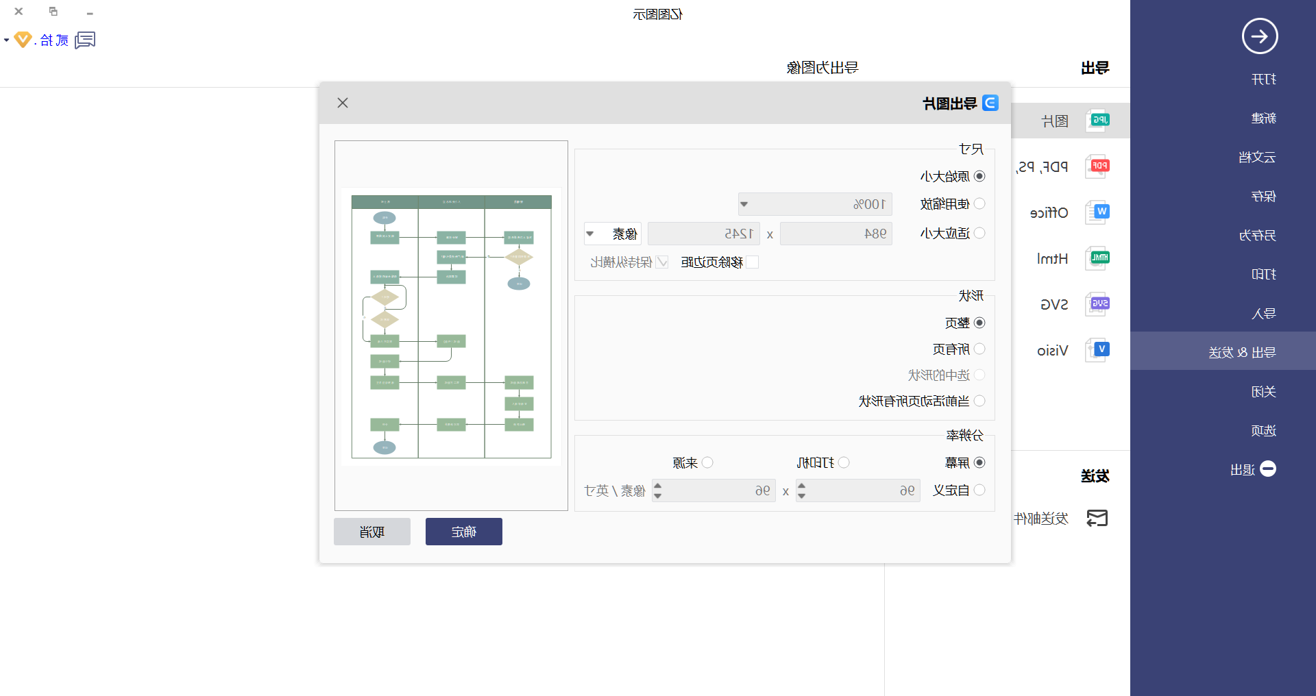 过程流程图保存